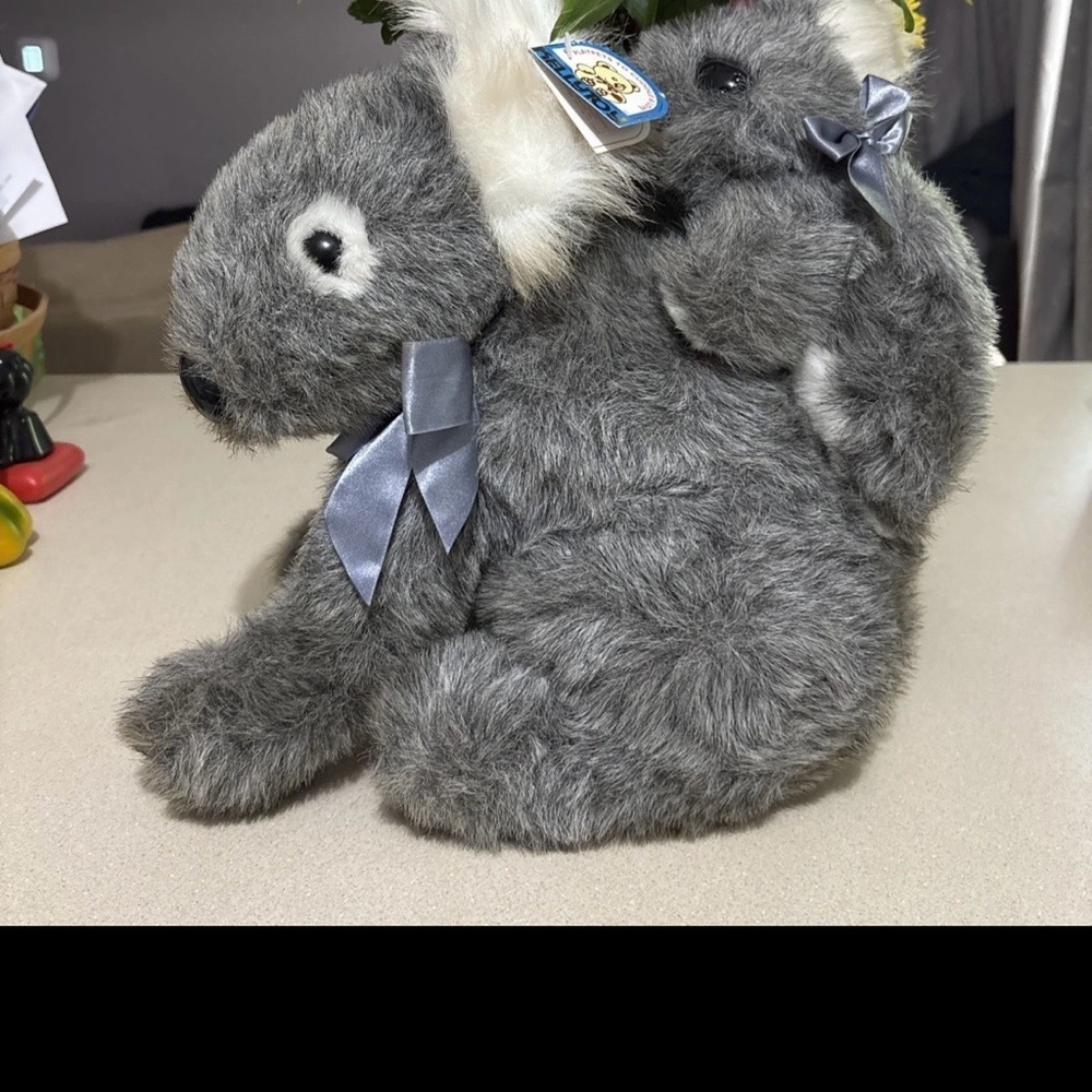 Kellytoy 12” X 13” Mamma Koala Bear And Baby With Tags Vintage